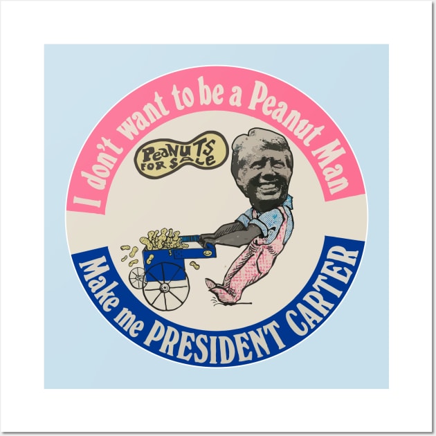 JIMMY CARTER ))(( Vintage Presidential Peanut Man Campaign Wall Art by darklordpug